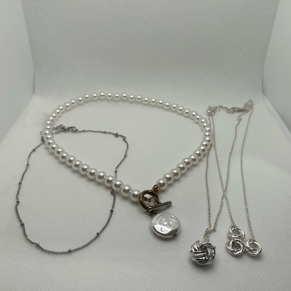 Silver Necklaces Bundle